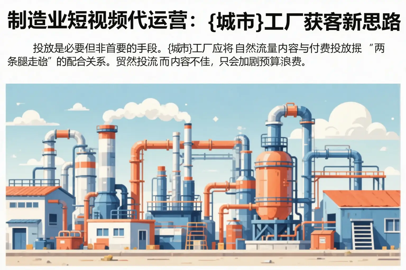 制造业短视频代运营：烟台工厂获客新思路