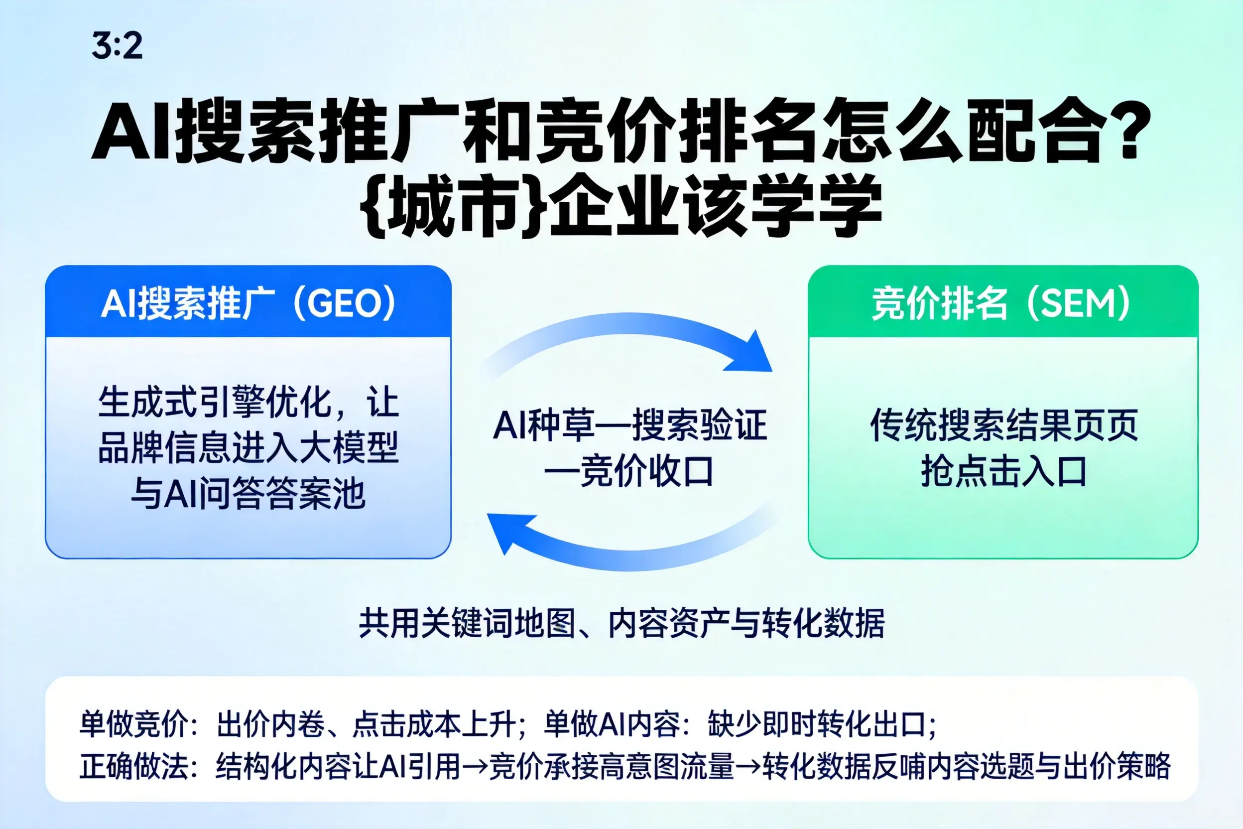 AI搜索推广和竞价排名怎么配合?烟台企业该学学