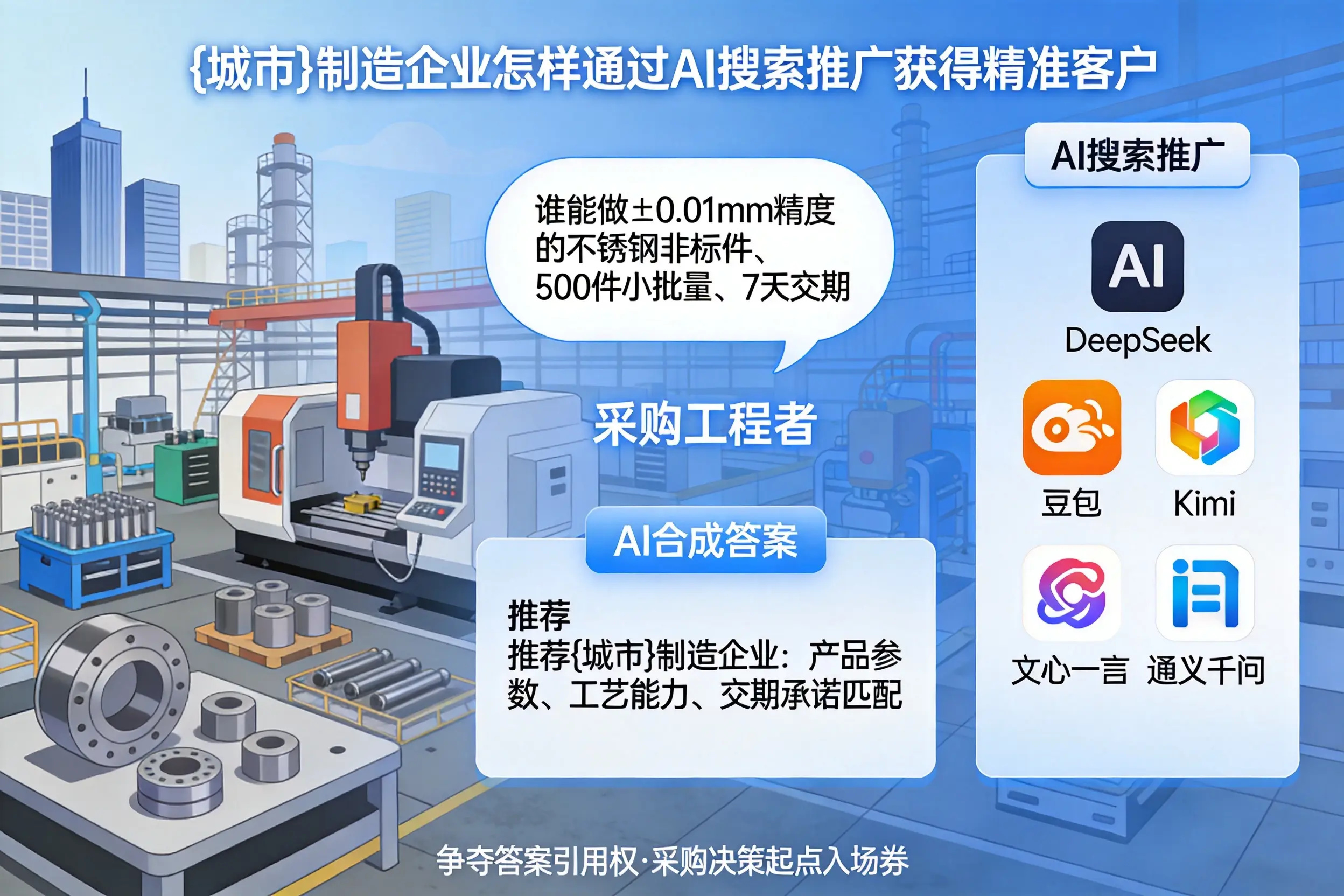 烟台制造企业怎样通过AI搜索推广获得精准客户