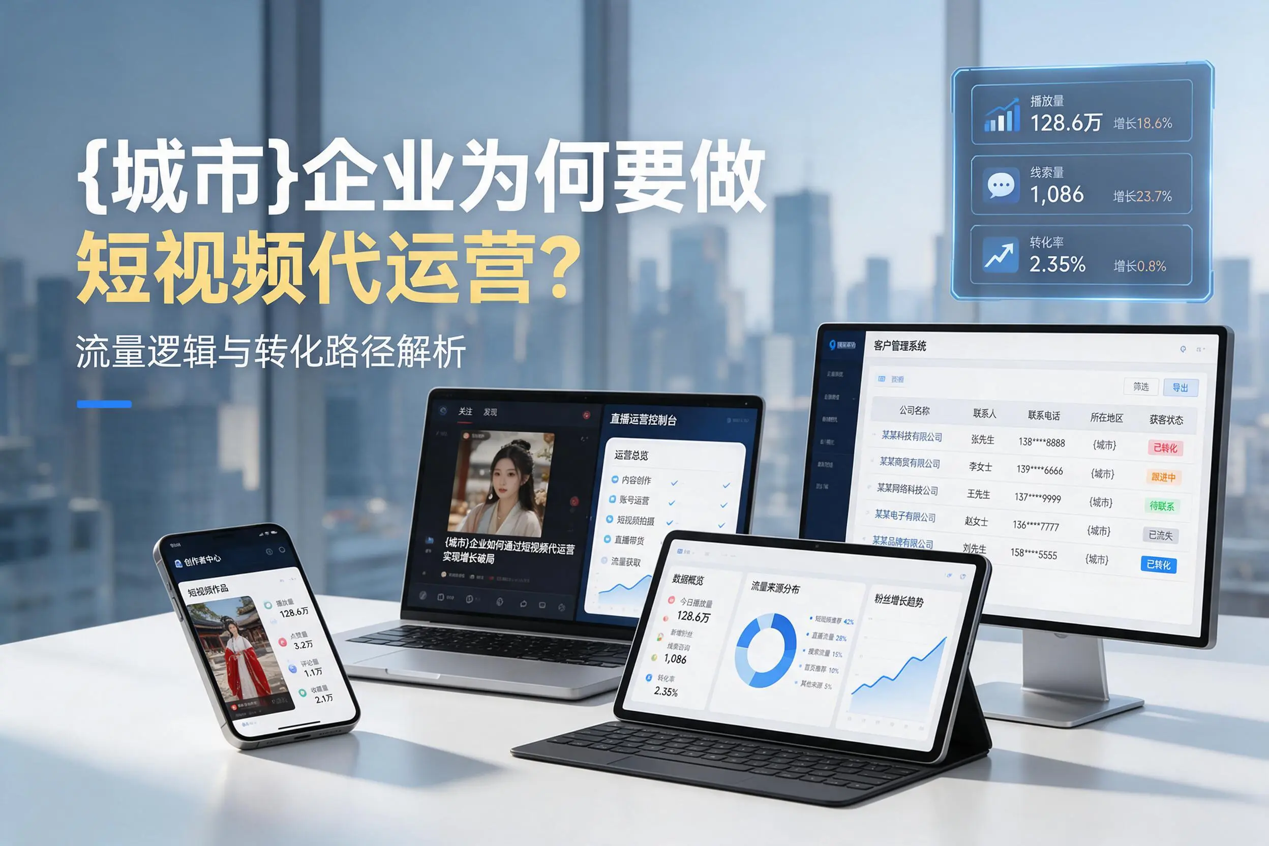 烟台企业为何要做短视频代运营？流量逻辑与转化路径解析