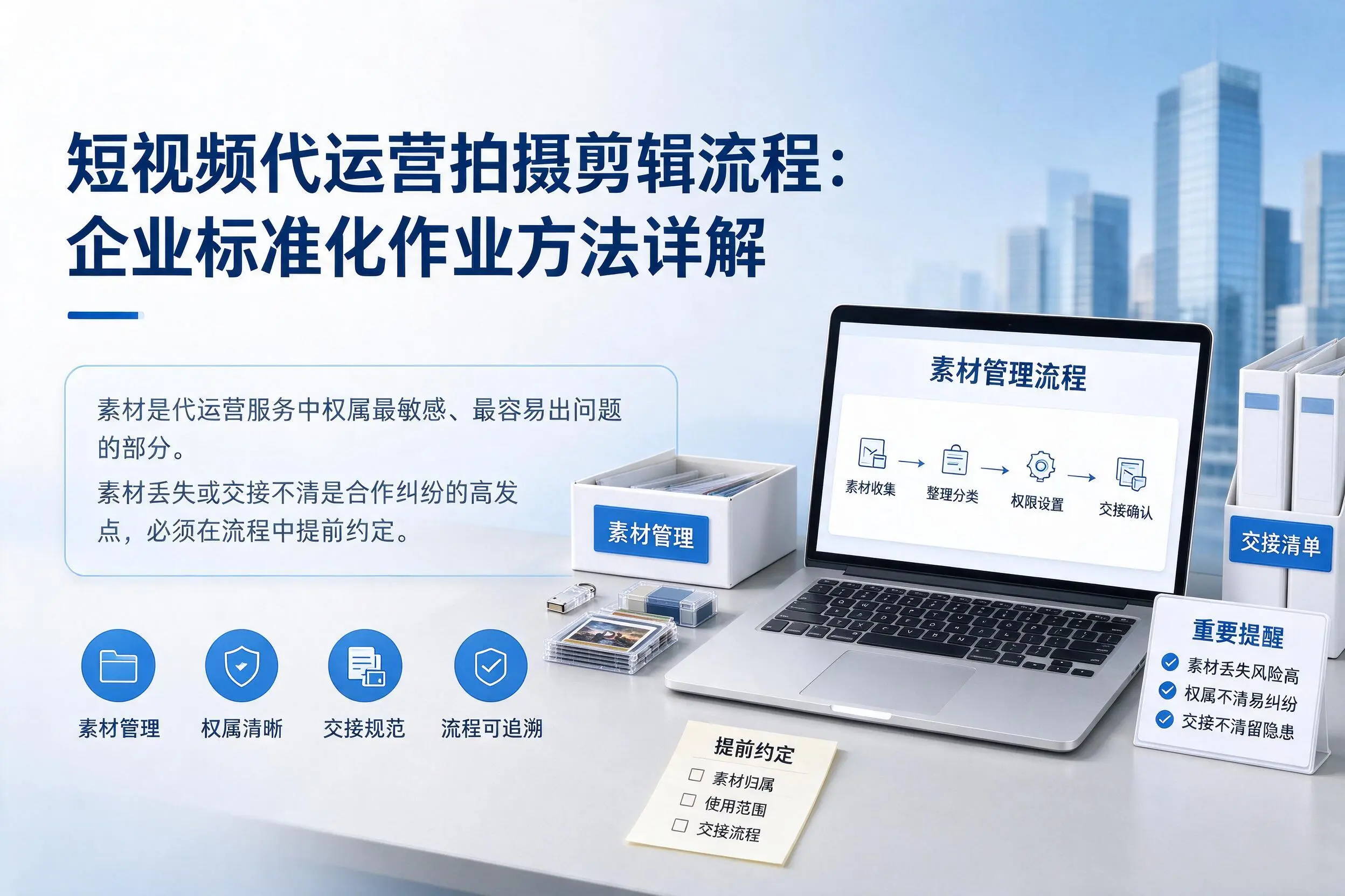短视频代运营拍摄剪辑流程:烟台企业标准化作业方法详解