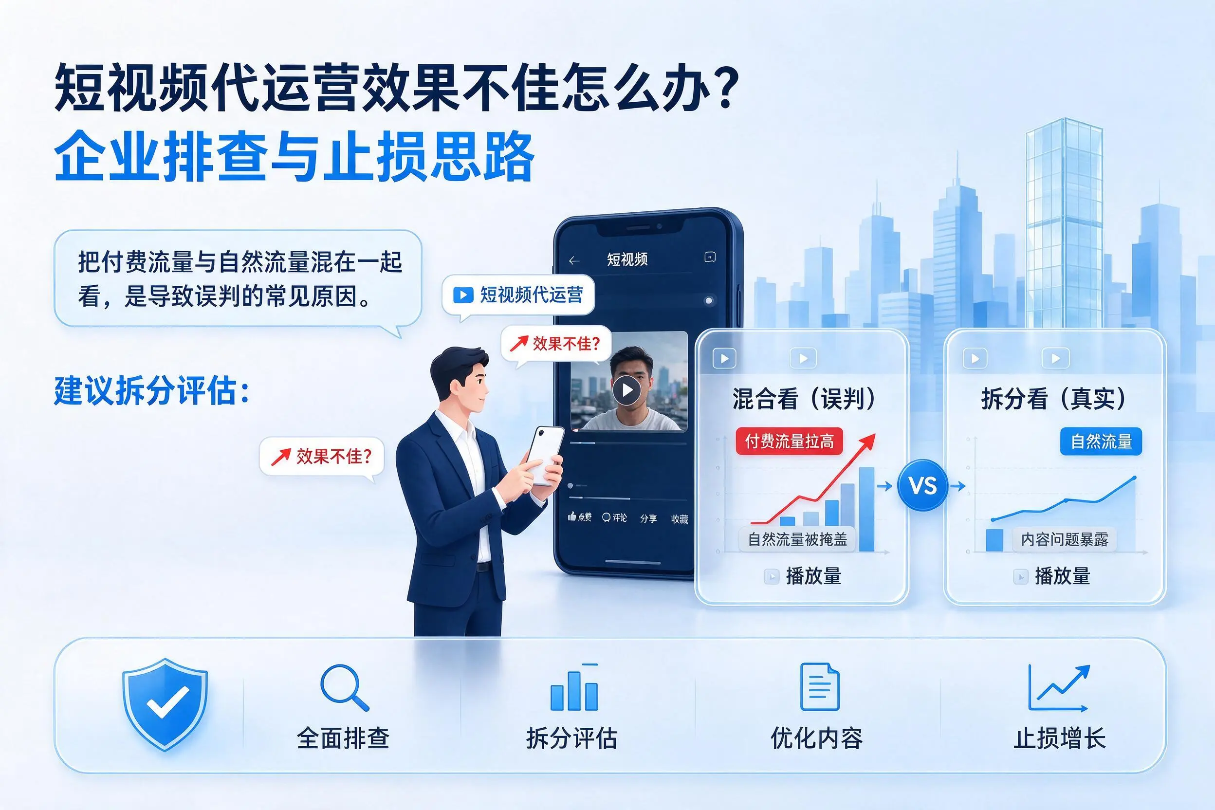 短视频代运营效果不佳怎么办?烟台企业排查与止损思路