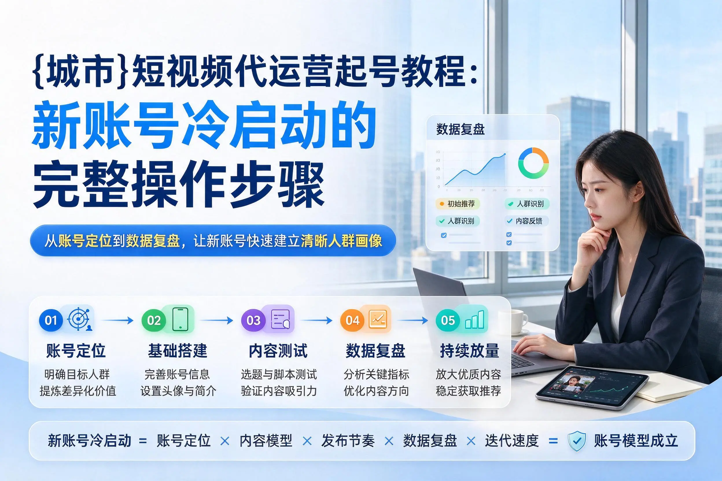 烟台短视频代运营起号教程：新账号冷启动的完整操作步骤