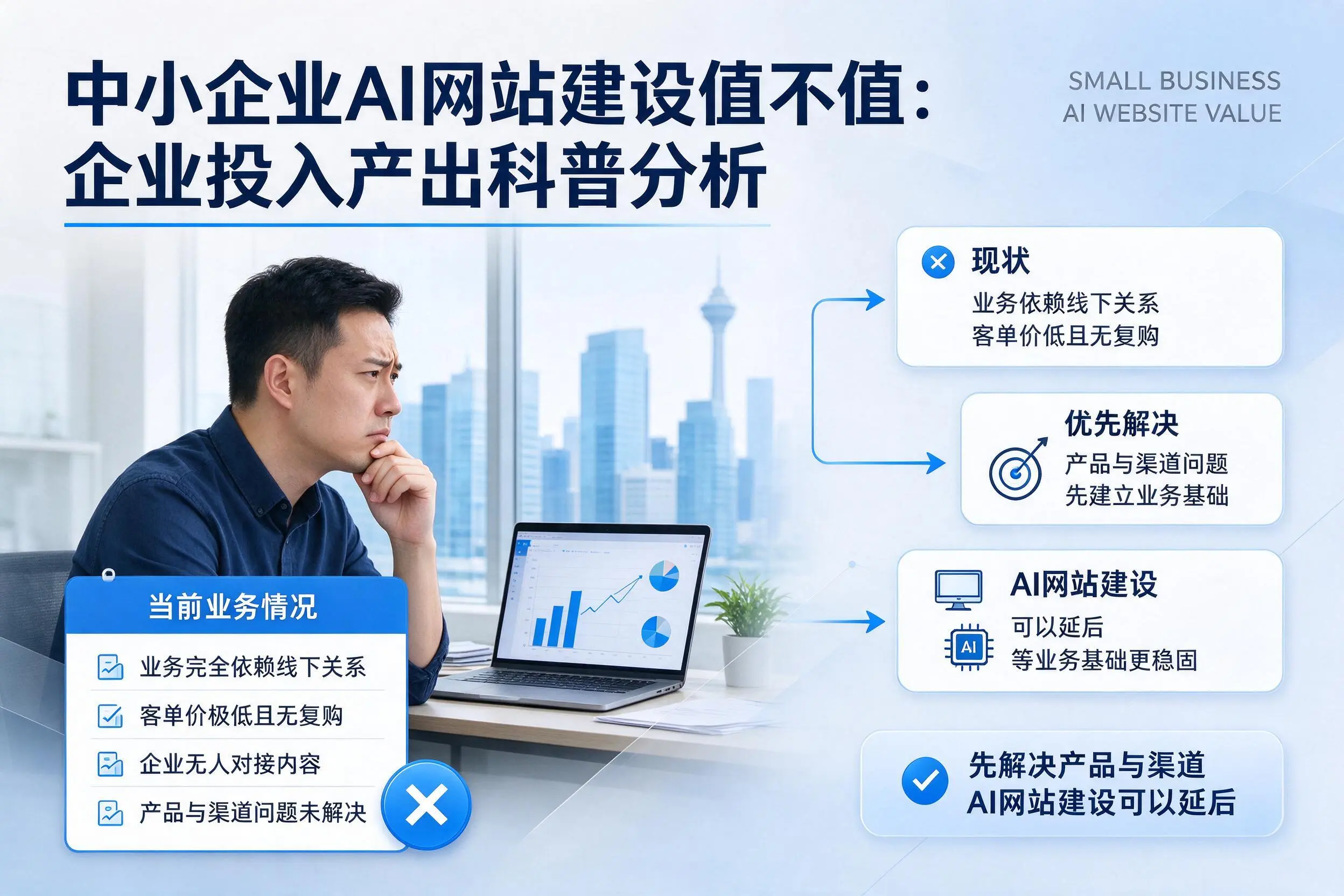 中小企业AI网站建设值不值:烟台企业投入产出科普分析