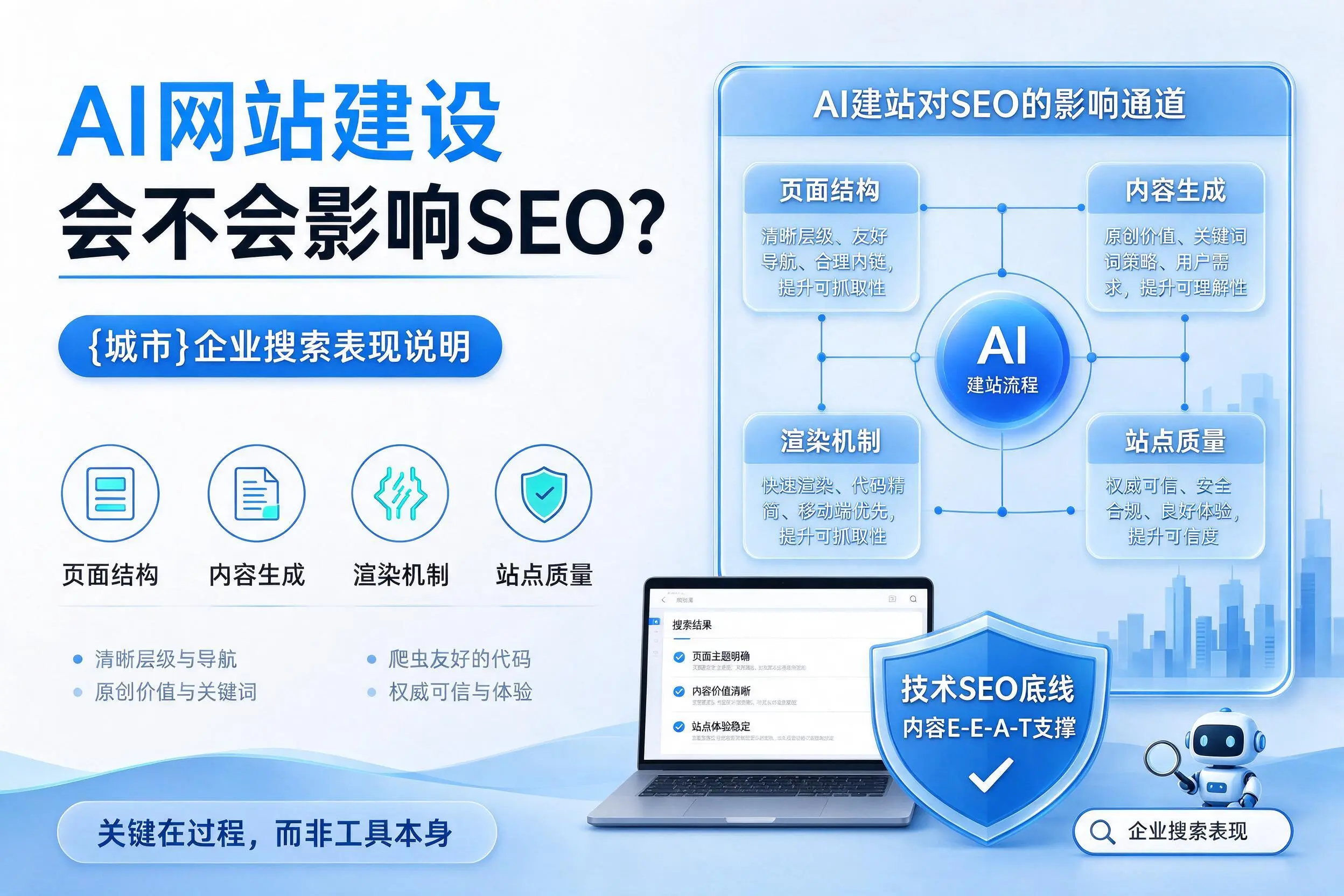 AI网站建设会不会影响SEO？烟台企业搜索表现说明