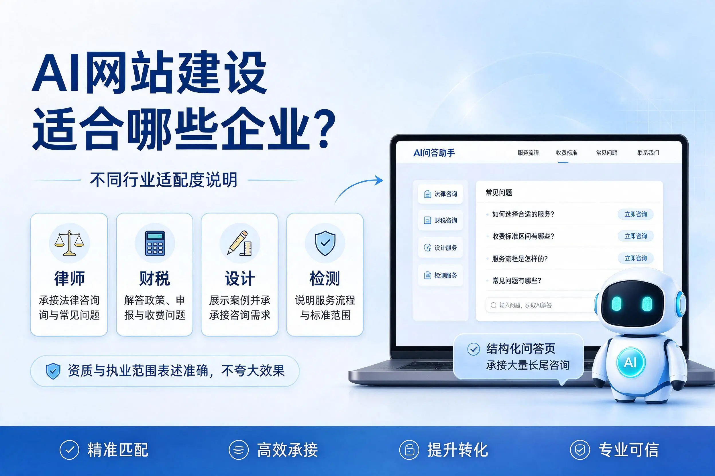 AI网站建设适合哪些企业？烟台不同行业适配度说明