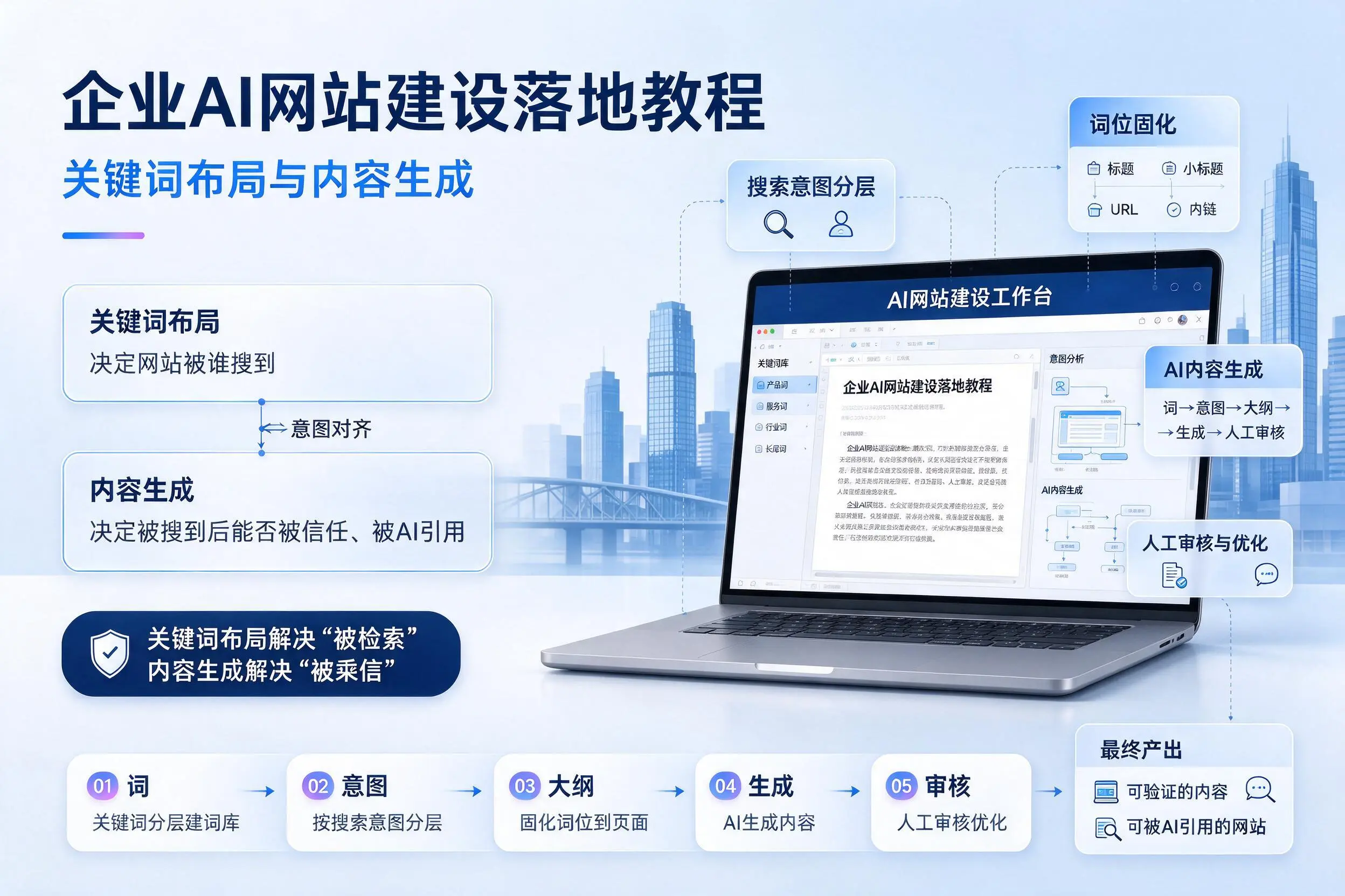 烟台企业AI网站建设落地教程：关键词布局与内容生成